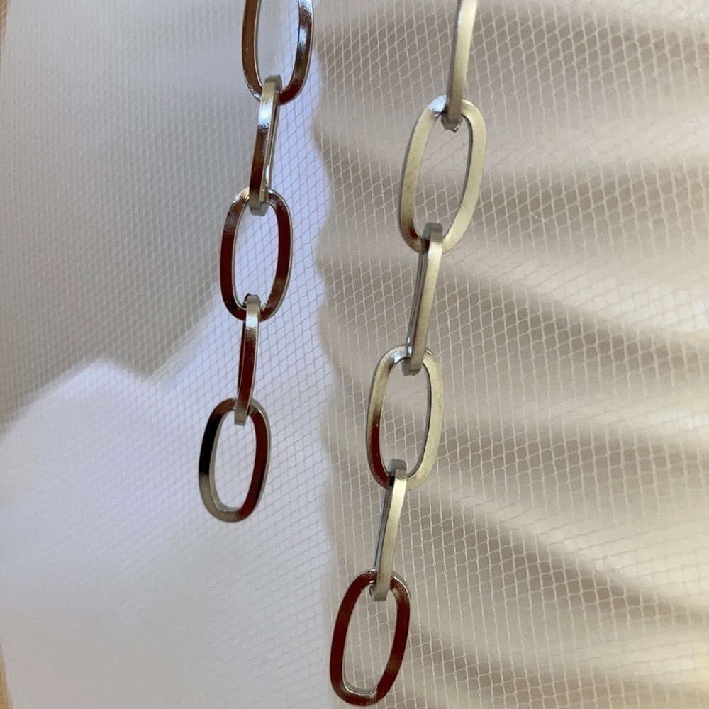 Stainless Steel Paperclip Earrings - Picture 7 of 7